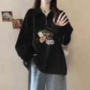 胖mm女装 美式 即墨宽松慵懒风加绒大码 爆款 外套 早秋卫衣女2025新款