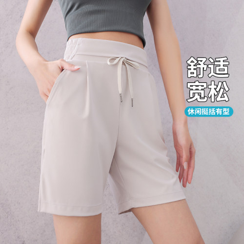 宽松显瘦透气跑步五分运动短裤女