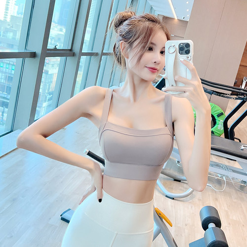 简可莉三排三扣运动文胸女背心式