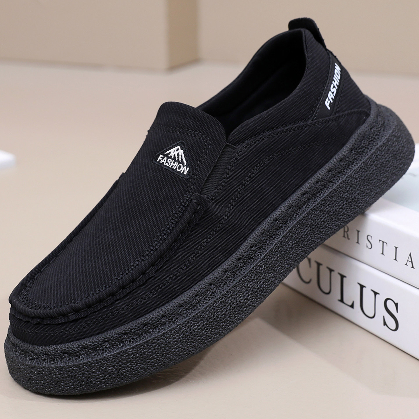 26新款布鞋男士老北京布面透气宽脚掌休闲鞋年轻款高端通勤男鞋子