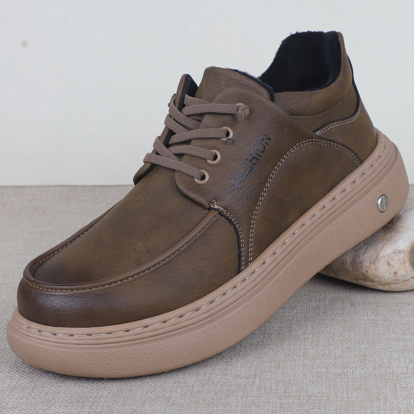 老北京棉鞋男薄绒保暖二棉鞋休闲