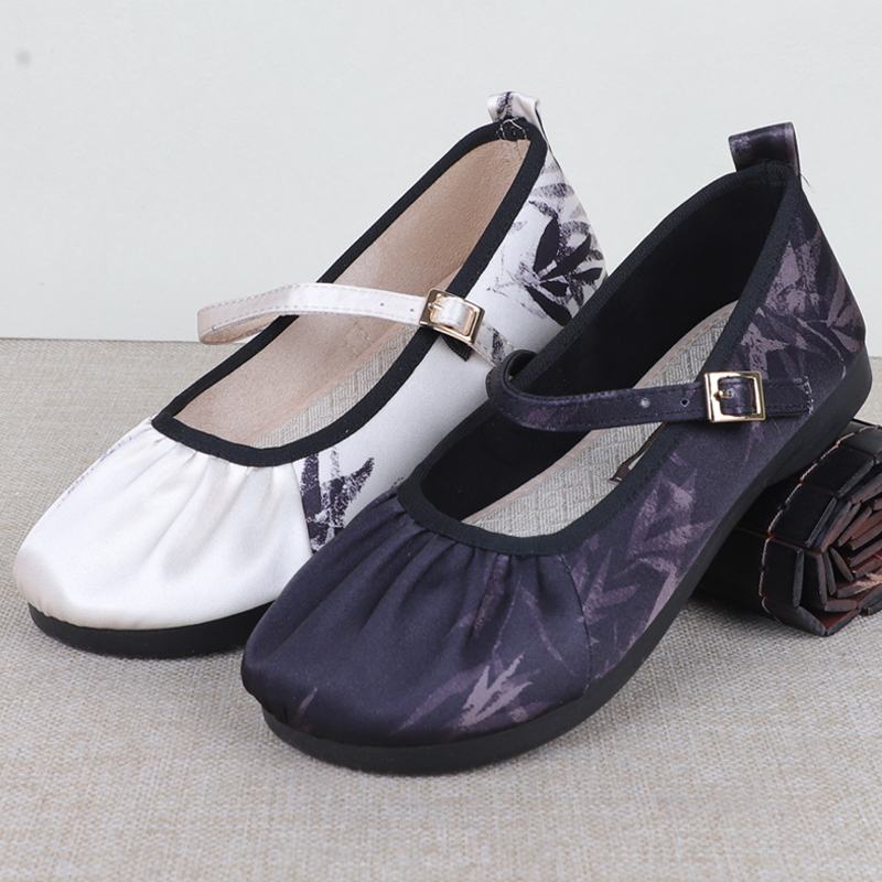 老北京布鞋女平底时尚复古软底鞋