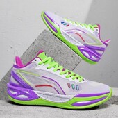 利刃6䨻科技减震防滑耐磨透气学生低帮专业实战回弹支撑篮球鞋