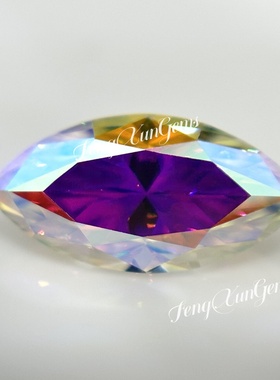 马眼形女性珠宝镶嵌莫桑闪