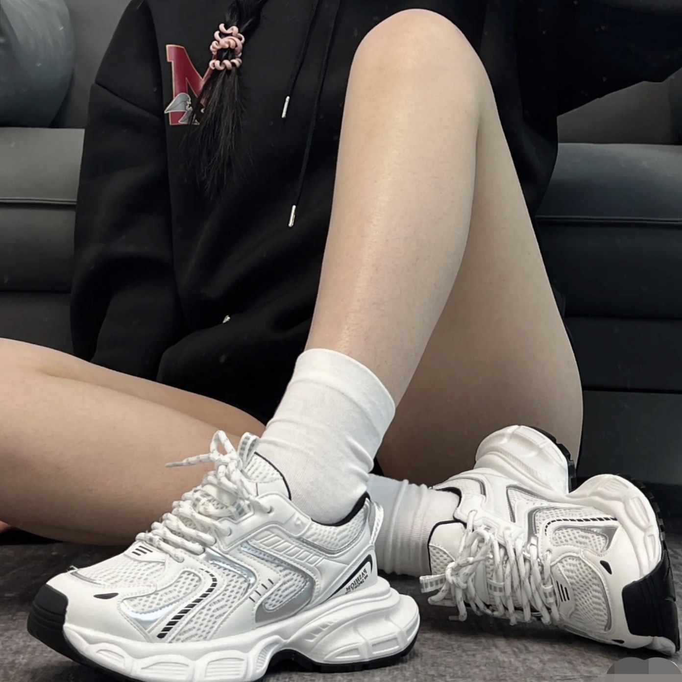 厚底小怪兽老爹鞋女款新款春夏季爆款白色轻便百搭休闲运动鞋女鞋