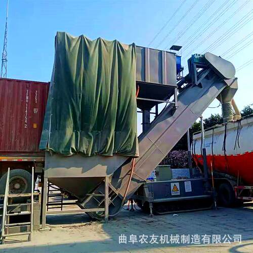 海运集装箱水泥粉卸车机铁路集装箱矿粉拆箱卸灰机遥控操作无尘