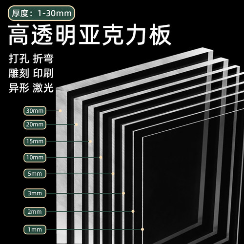 高透明亚克力板加工定制面板