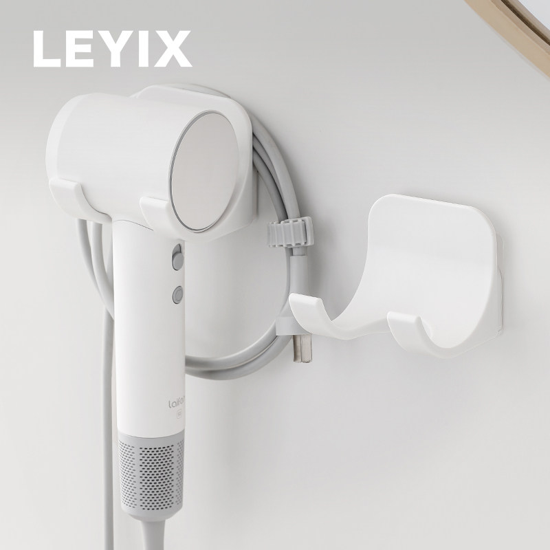 LEYIX 简约吹风筒支架免打孔壁挂收纳卫生间戴森徕芬吹风机置物架
