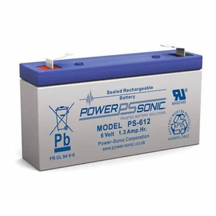 POWERPSSONIC蓄电池PS612 6V1.3AH免维护可充电蓄电池