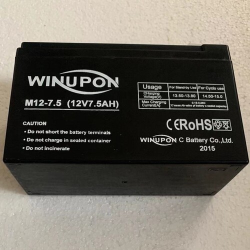 WINUPON蓄电池M12-7.5(12V7.5A
