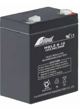 fullriver蓄电池 HGL2.9-12 12V2.9AH/20HR免维护可充电铅酸电池
