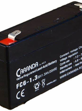 CARANDA蓄电池FC6-1.3 6V1.3AH/20HR免维护可充电蓄电池