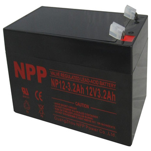 12V3.2AH 3.2 免维护可充电电池 NP12 NPP蓄电池
