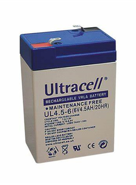 Ultracell蓄电池Y1.2-6 6V1.2AH c20免维护可充电铅酸电池