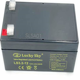 sky蓄电池 20HR LS3.2 12V3.2AH 免维护可充电电池 Lucky