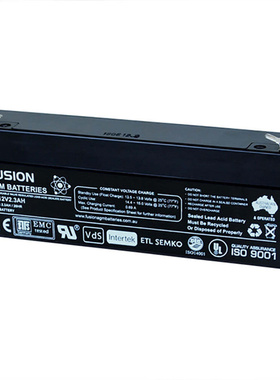 FUSION蓄电池 CB12V2.3 12Volt 2.3AH/20HR 免维护可充电铅酸电池