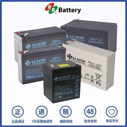 B.B.BATTERY蓄电池HR9-6 15 22 5.8 4.2FR 12V23 36 60WPC 6V电池