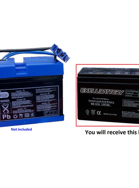EXELLBATTERY蓄电池 WB1270 12V7AH 免维护可充电电池