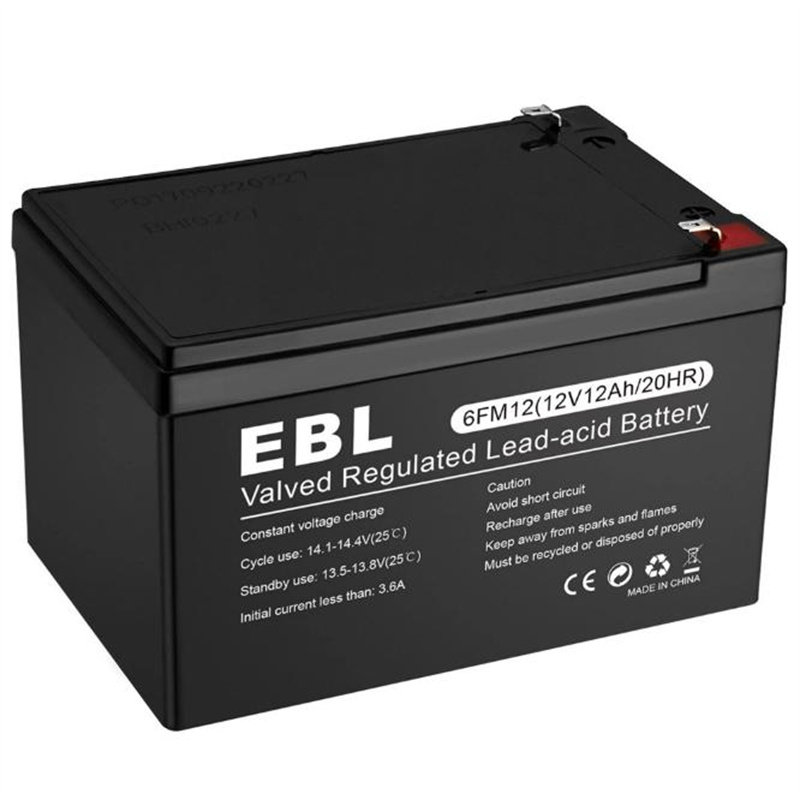 EBL蓄电池 6FM12 12V12AH/20HR 免维护铅酸电池