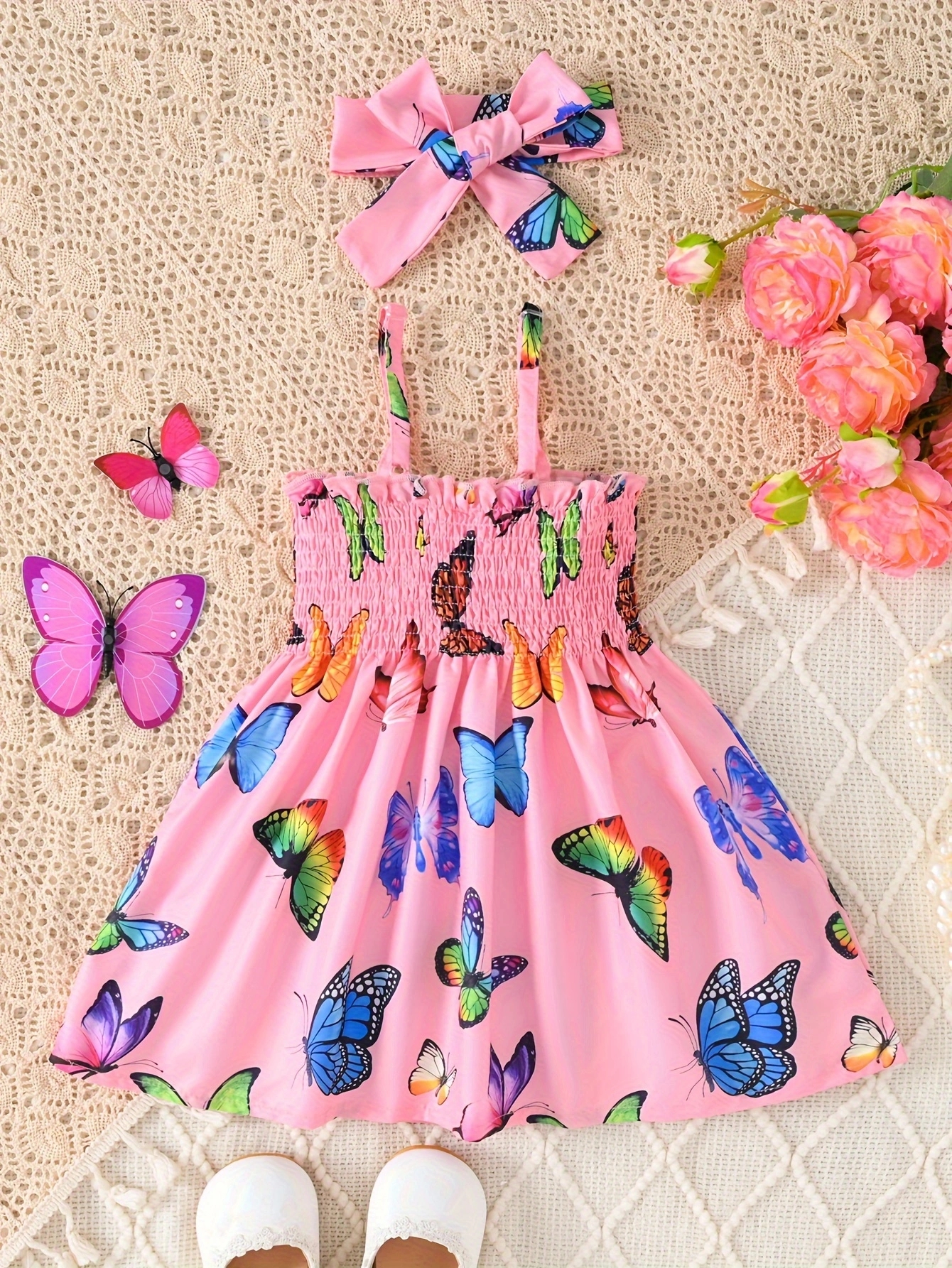 女连衣裙可爱夏季蝴蝶厂家直销