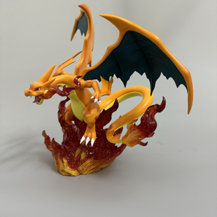 全款 复刻真新镇Y喷神奇宝贝GK 喷火龙手办模型[底座可发光]