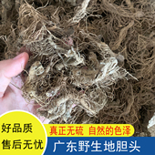 广东特产地胆头地胆草罗定无硫野生胆草根头红花地斩头草鞋 根干货