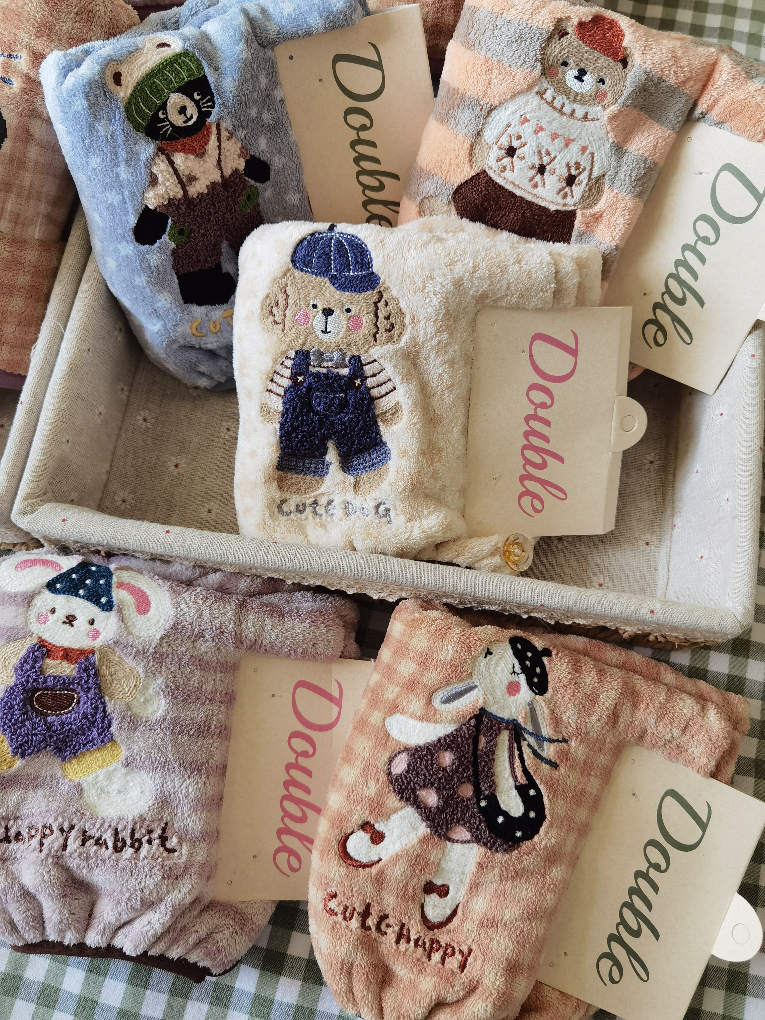 双利 新品动物乐园卡通系列加大毛巾浴巾干发帽柔软吸水不掉毛,居家布艺,干发毛巾,淘宝优惠券,粉丝福利购,淘宝优惠卷