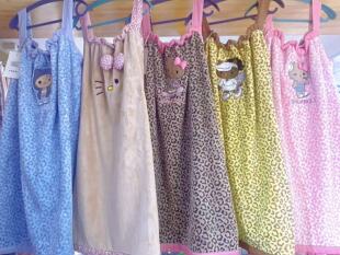 2025双利新品 豹纹猫咪系列毛巾浴巾干发帽浴裙 珊瑚绒比纯棉吸水