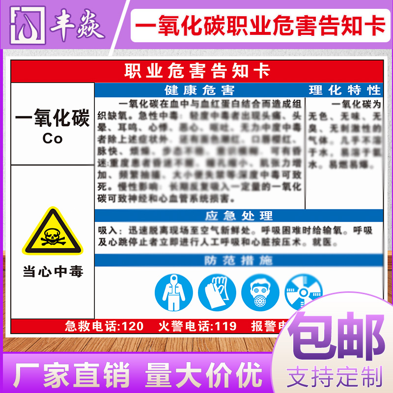 国际标识 安全标识告知卡大全 风险点告知卡