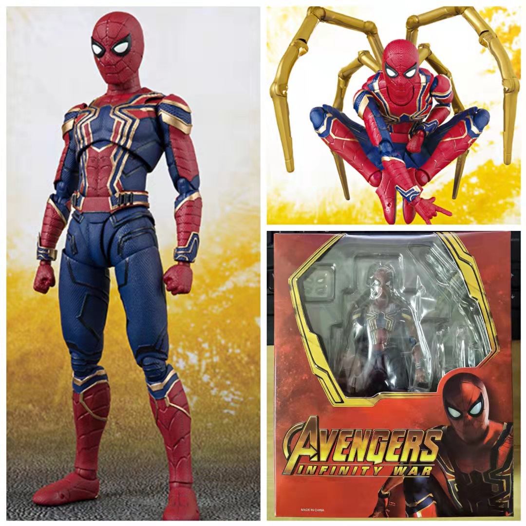 复联3 无限战争 Spider-Man SHF 钢铁蜘蛛侠可动手办玩具摆件模型