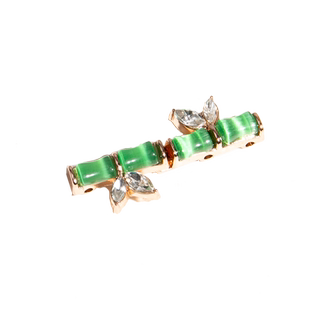 欣语金属汉服子母扣竹节对扣猫眼竹子钩扣节节高升复古国潮HF146