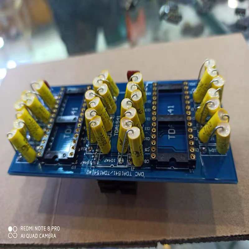TDA1541 并联摸块 双转单 TDA1541A 板 配镀金针脚 电容成品 全新