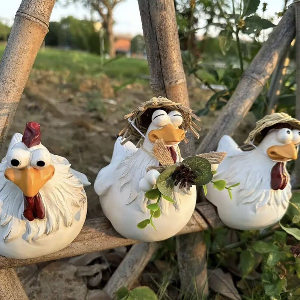 跨境户外庭院栅栏鸡恶搞公鸡园艺造景装饰树脂工艺品动物花园摆件,家居饰品,户外/庭院摆件,淘宝优惠券,粉丝福利购,淘宝优惠卷