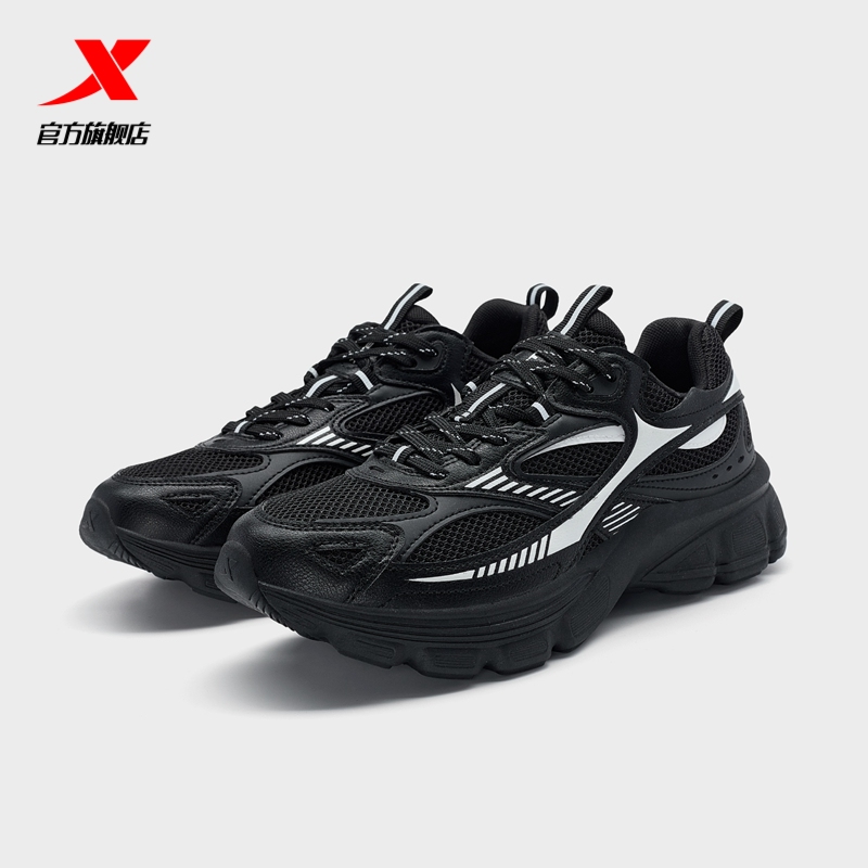 特步女老爹鞋轻便运动休闲鞋