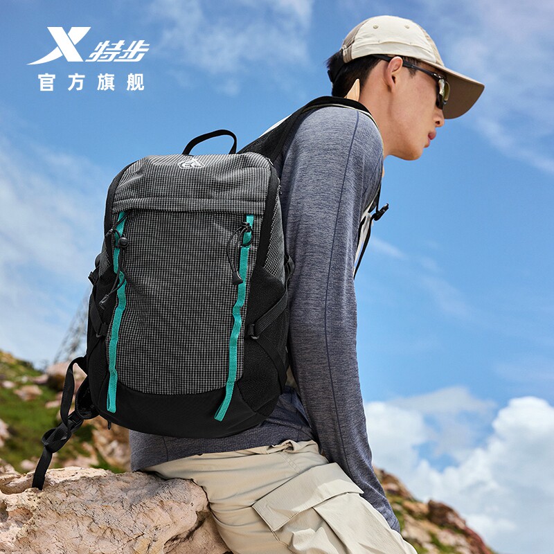 特步追山 | 双肩包男女运动户外旅行背包大学生书包大容量电脑包