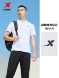Xtep, футболка polo, летняя дышащая спортивная рубашка для спортзала для отдыха