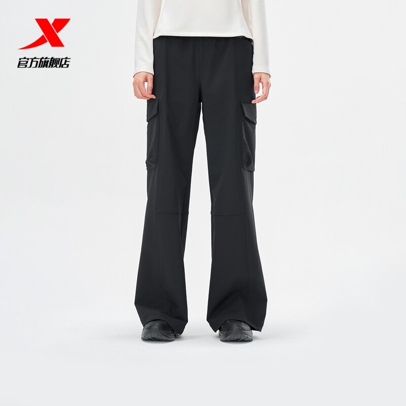 特步运动裤女2025年冬季新款健身跑步梭织运动长裤975428560192