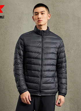 特步保暖科技轻保暖羽绒服男2023冬季新款鸭绒男外套977429190252