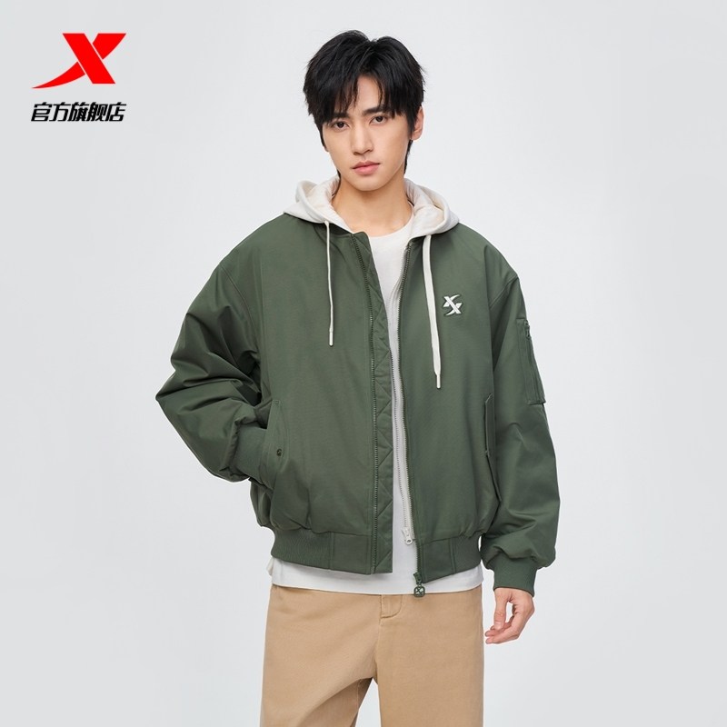 【范丞丞同款】特步棉服男冬季新款运动上衣保暖风衣97542917