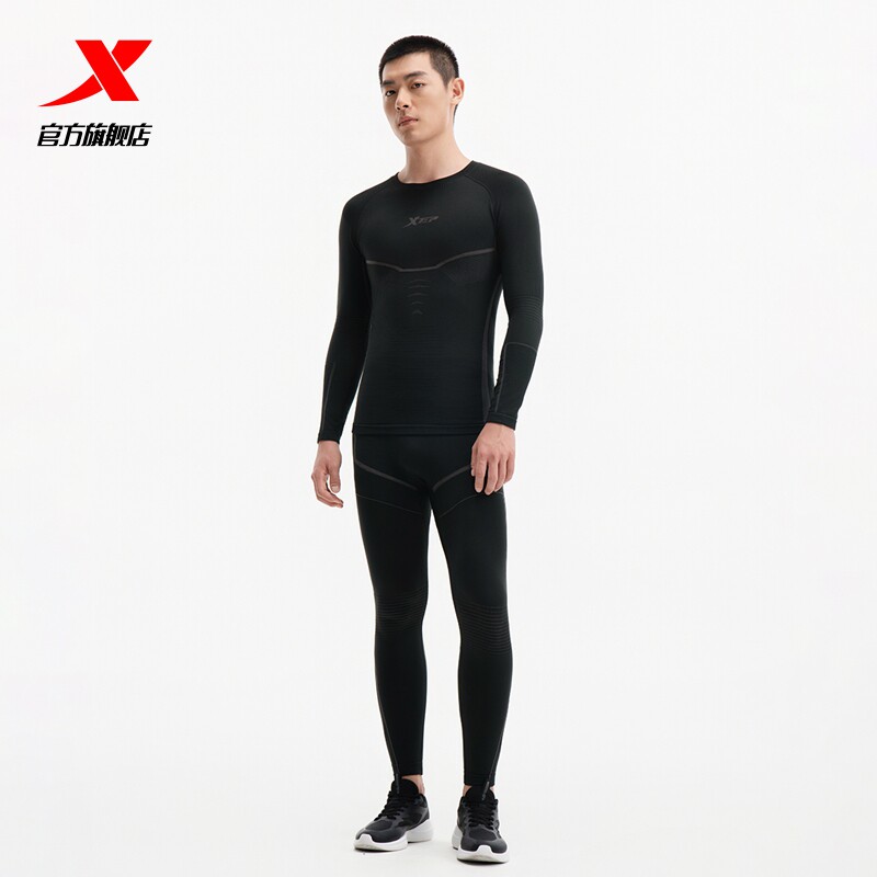 特步跑步套装男秋冬健身训练户外运动服男士运动套装长袖T恤长裤,运动服/休闲服装,运动套装,淘宝优惠券,粉丝福利购,淘宝优惠卷