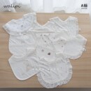 娃丽比 婴儿纯棉新生儿围嘴宝宝口水巾防水防吐奶垫围兜饭兜0-3岁