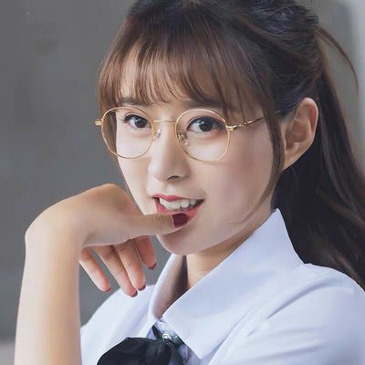 复古小框脸圆形超轻眼镜女