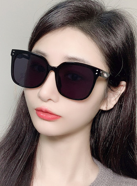 GM墨镜女 新款潮男腮红落日太阳镜夏防紫外线网红眼镜茶色偏光镜