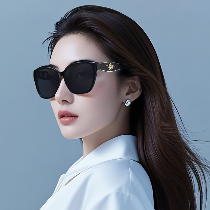 2025新款复古墨镜女款猫眼海边高级感大牌潮流太阳眼镜防紫外线