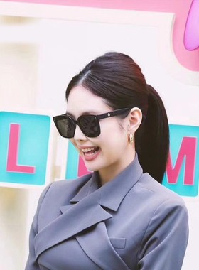 jennie联名同款墨镜大脸显瘦 新款gm太阳眼镜 防紫外线网红偏光镜