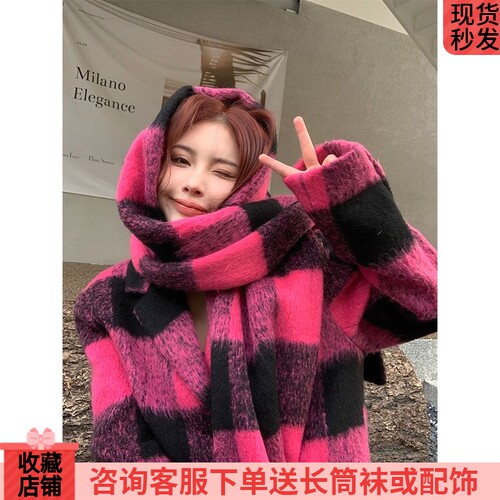 女秋冬高级感气质内布长外套