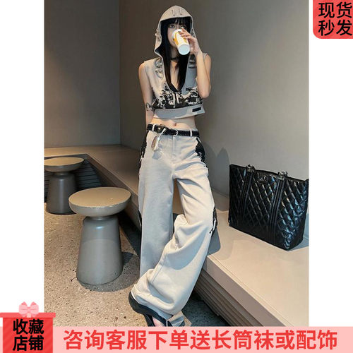 上衣夏季新款时尚炸街辣妹套装女