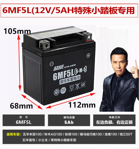 超威凌鹰100AG小公主通用电瓶