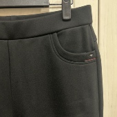 加绒加厚橡筋高腰弹力休闲女直筒十分裤 2025款 英皇之宝冬季 8033