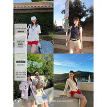 COOKADAILY人鱼 2025新款夏日城市叙事美式直筒工装短裤女外穿